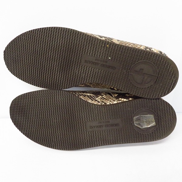 実際に弊社で買取させて頂いたGIORGIO ARMANI/ジョルジオ・アルマーニ パイソンスリッポン/シューズ/40の画像 2枚目