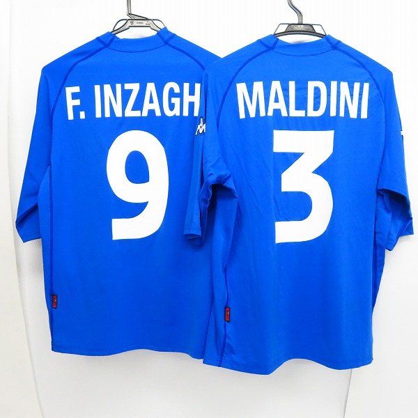 実際に弊社で買取させて頂いたKappa/カッパ イタリア代表 半袖 レプリカユニフォーム 2点セット/XLの画像 1枚目