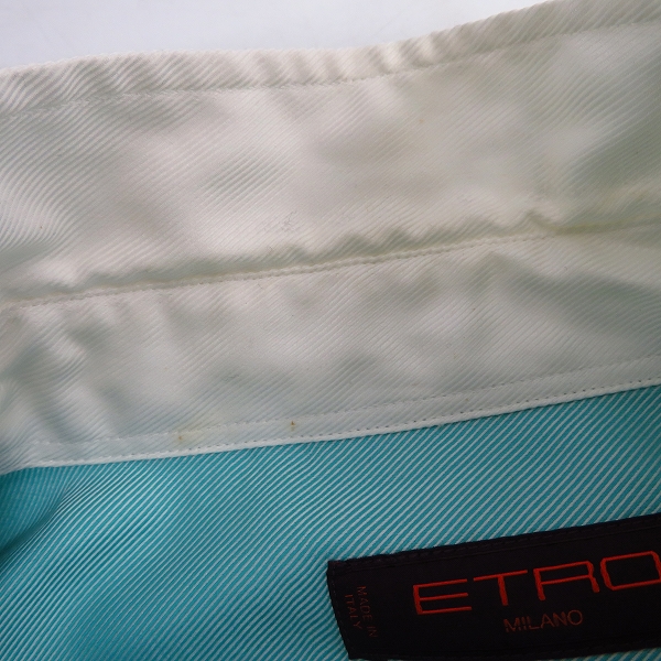 実際に弊社で買取させて頂いたETRO/エトロ イタリア製 光沢コットンシャツ/ドレスシャツ 43の画像 4枚目