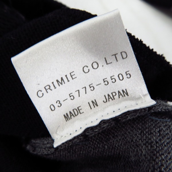 実際に弊社で買取させて頂いたCRIMIE/クライミー Faith AND Trust刺繍 ボーダー柄 コットンカーディガン　Size：XLの画像 4枚目