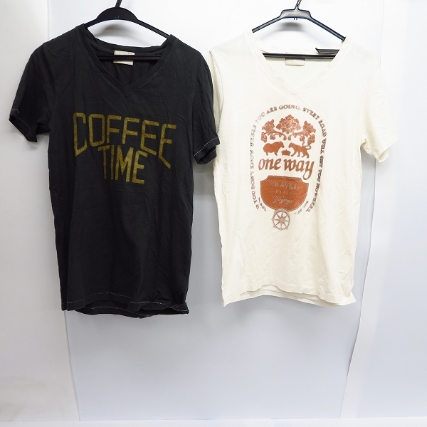 実際に弊社で買取させて頂いたFACTOTUM/ファクトタム Vネック 半袖Tシャツ/46 2点セット
