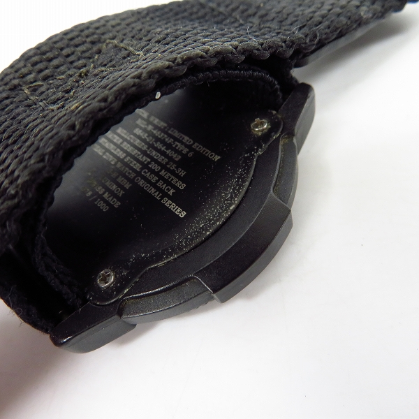 実際に弊社で買取させて頂いたLUMINOX/ルミノックス H-3 ジェットブラック【動作未確認】の画像 4枚目