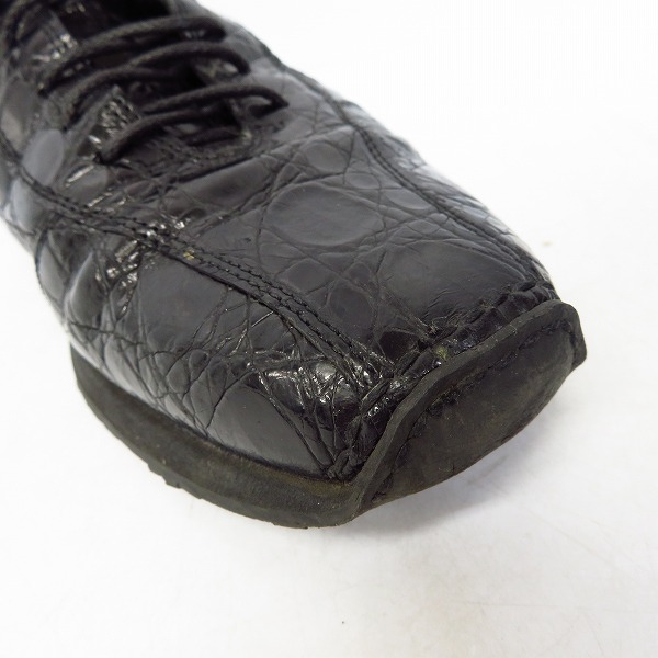 実際に弊社で買取させて頂いたGIORGIO ARMANI/ジョルジオアルマーニ クロコ型押しシューズ 黒/40の画像 6枚目