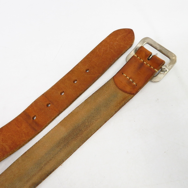 実際に弊社で買取させて頂いたSUGAR CANE/シュガーケーン ORIGINAL STYLE LEATHER MAN MADE MATERIAL 革製/レザーベルト Size：34の画像 1枚目
