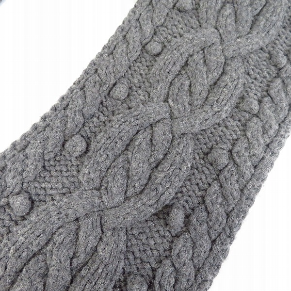 実際に弊社で買取させて頂いたBURBERRY BLUE LABEL/バーバリーブルーレーベル フリンジ付マフラーの画像 4枚目