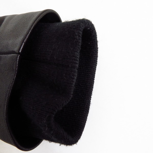 実際に弊社で買取させて頂いたato/アトウ カシミア混/ウール 袖 ラム レザー切替 チェスターコート/ジャケット AM14C-C06/44の画像 6枚目