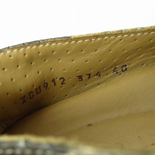 実際に弊社で買取させて頂いたGIORGIO ARMANI/ジョルジオ・アルマーニ パイソンスリッポン/シューズ/40の画像 5枚目