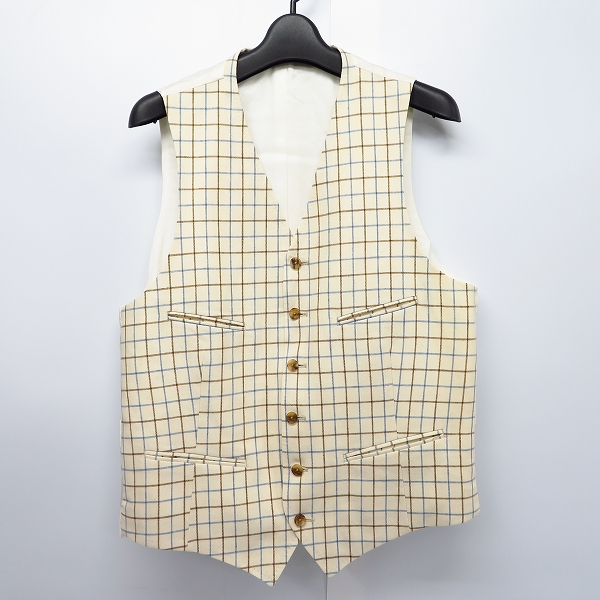 実際に弊社で買取させて頂いたMACKINTOSH/マッキントッシュ チェック柄 ベスト/レジ/L