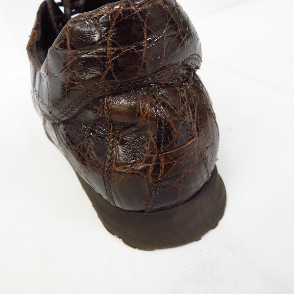 実際に弊社で買取させて頂いたGIORGIO ARMANI/ジョルジオアルマー二 クロコ型押し シューズ 40の画像 7枚目