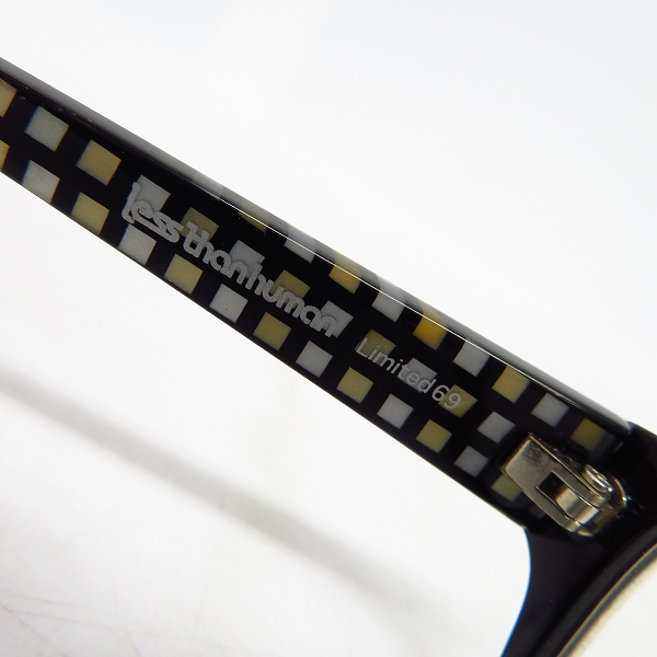 実際に弊社で買取させて頂いたLESS THAN HUMAN/レスザンヒューマン 眼鏡/メガネフレーム M-ELEVEN Limited-69の画像 5枚目
