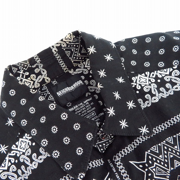 NEIGHBORHOOD バンダナ柄シャツ M neighborhood×adidas バンダナ柄シャツネイバーフッドアディダス