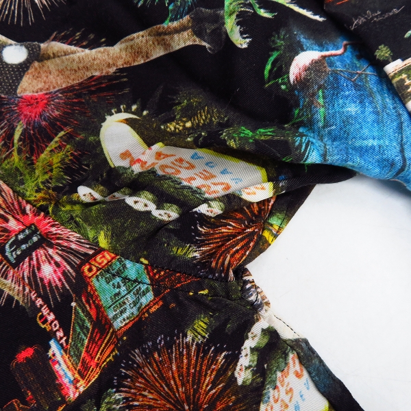 実際に弊社で買取させて頂いたTHE CRIMIE/クライミー アロハシャツ バニーガール 長袖 Lの画像 4枚目