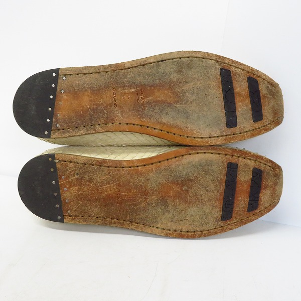 実際に弊社で買取させて頂いたGIORGIO ARMANI/ジョルジオアルマーニ パイソンレザー/シューズ/40の画像 2枚目