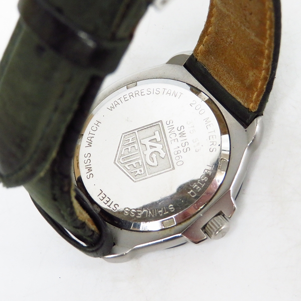実際に弊社で買取させて頂いたTAG HEUER/タグホイヤー フォーミュラー1 プロフェッショナル 375.513 社外革ベルト 【動作未確認】の画像 3枚目