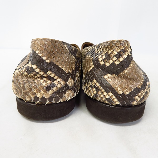 実際に弊社で買取させて頂いたGIORGIO ARMANI/ジョルジオ・アルマーニ パイソンスリッポン/シューズ/40の画像 1枚目