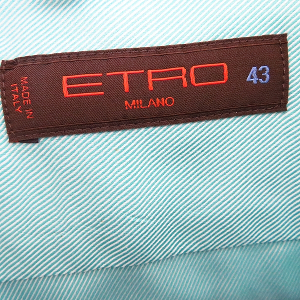 実際に弊社で買取させて頂いたETRO/エトロ イタリア製 光沢コットンシャツ/ドレスシャツ 43の画像 2枚目