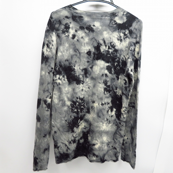 実際に弊社で買取させて頂いたlucien pellat-finet/ルシアンペラフィネ カシミヤ タイダイ クルーネックロングスリーブカットソー/Mの画像 1枚目