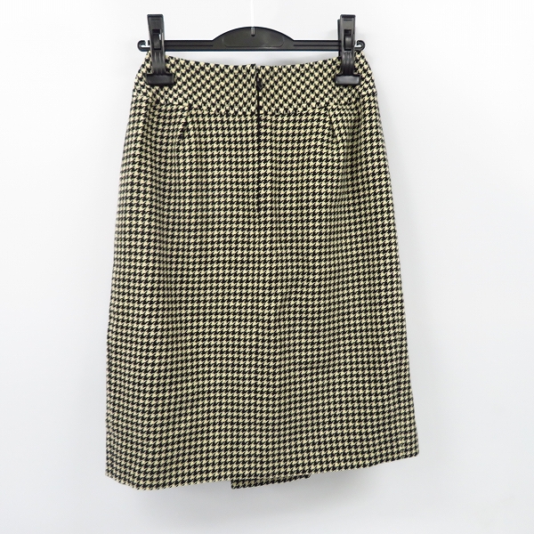実際に弊社で買取させて頂いたCELINE/セリーヌ ウール 千鳥格子柄 プリーツ スカート/36の画像 1枚目
