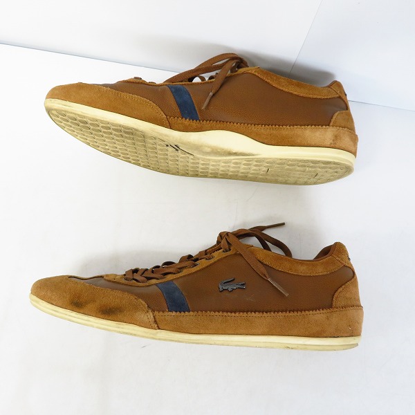 実際に弊社で買取させて頂いたLACOSTE/ラコステ Misano 22 LCR スエード切替レザーシューズ/スニーカー/US10の画像 3枚目