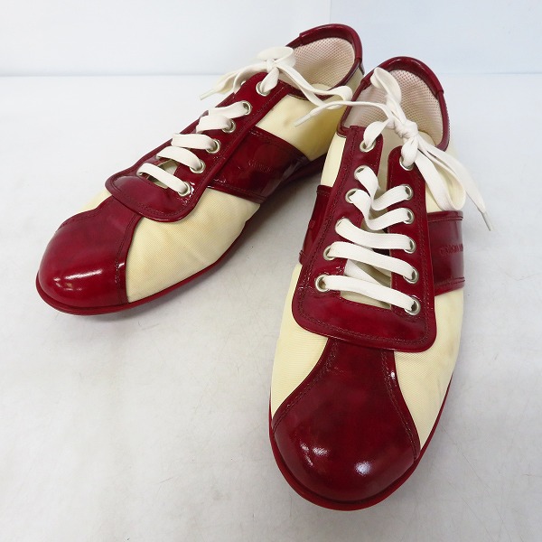 実際に弊社で買取させて頂いたGIORGIO ARMANI/ジョルジオアルマーニ シューズ 赤×白/40