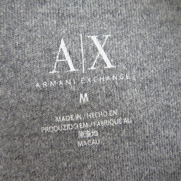 実際に弊社で買取させて頂いたARMANI EXCHANGE/アルマーニエクスチェンジ ジップアップ スウェットジャケット/ジャージ Mの画像 2枚目