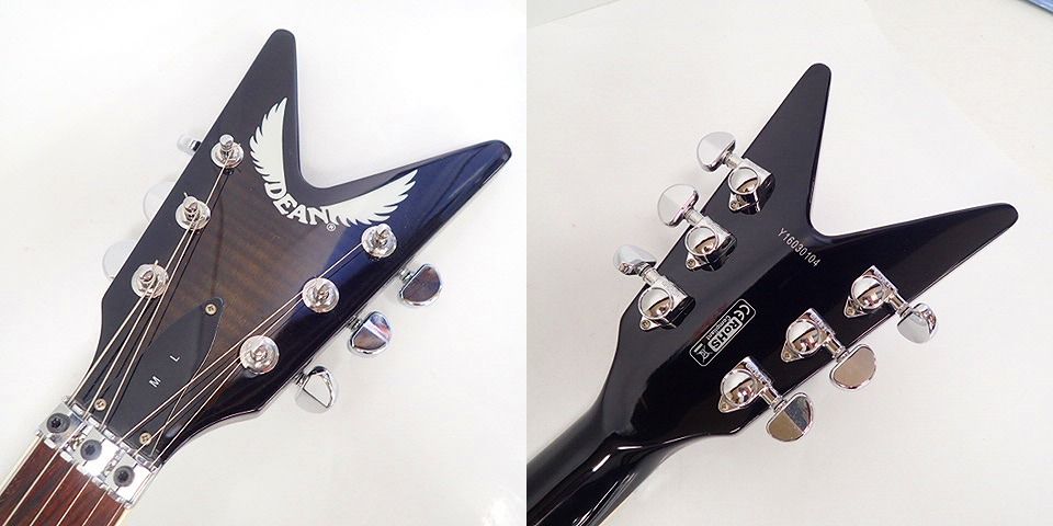 実際に弊社で買取させて頂いた★DEAN/ディーン ML79 Floyd 変形ギター エレキギター 専用ケース付きの画像 3枚目