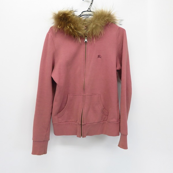 実際に弊社で買取させて頂いたBURBERRY BLUE LABEL/バーバリーブルーレーベル ジップアップ パーカー ファー付 コットン/38 