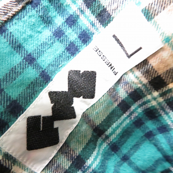 実際に弊社で買取させて頂いたGOODENOUGH×FINESSE/グッドイナフ×フィネス チェックシャツ/Lの画像 2枚目