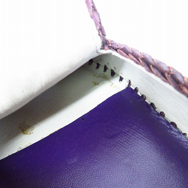 実際に弊社で買取させて頂いたGIORGIO ARMANI/ジョルジオアルマーニ 編み込みシューズ/40の画像 7枚目