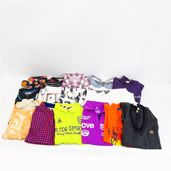 実際に弊社で買取させて頂いたadidas/アディダス FILA/フィラ他 ゴルフ レディース ポロシャツ/ワンピース/インナー 15点↑ おまとめ品