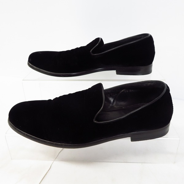 実際に弊社で買取させて頂いたGIORGIO ARMANI/ジョルジオアルマーニ ベロアシューズ/スリッポン/41の画像 3枚目