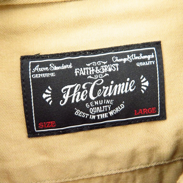 実際に弊社で買取させて頂いたTHE CRIMIE/クライミー デザイン  ロングスリーブ/長袖 シャツ Size：Lの画像 2枚目