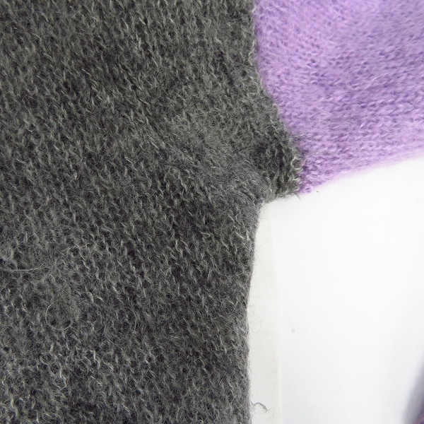 実際に弊社で買取させて頂いたuniform experiment/ユニフォームエクスペリメント モヘアクルーネックニット UE-123090/2の画像 4枚目