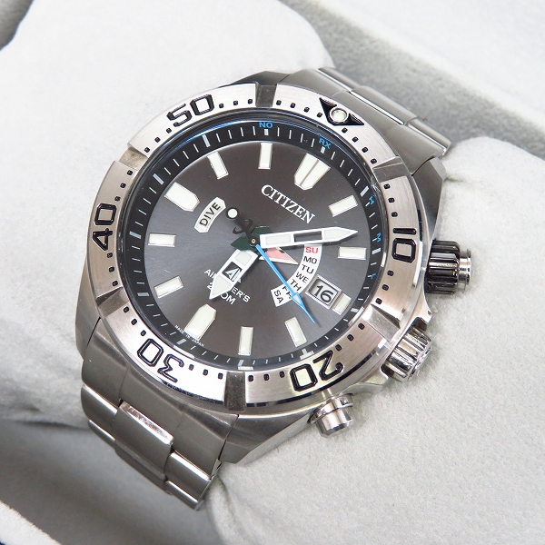 実際に弊社で買取させて頂いたCITIZEN/シチズン プロマスター エコドライブ エアダイバーズ 200M 電波ソーラー PMD56-3081