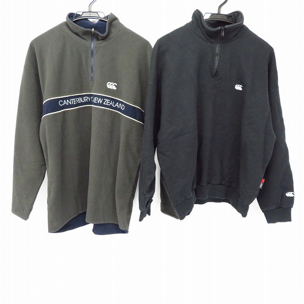 実際に弊社で買取させて頂いたCANTERBURY OF NEW ZEALAND/カンタベリーオブニュージーランド フリース ジップトレーナー 2点セット