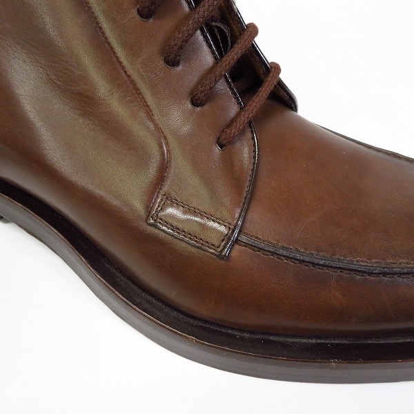 実際に弊社で買取させて頂いたGUCCI/グッチ 13AW Betis Glamour サイドジップレザーブーツ 325856/6の画像 6枚目