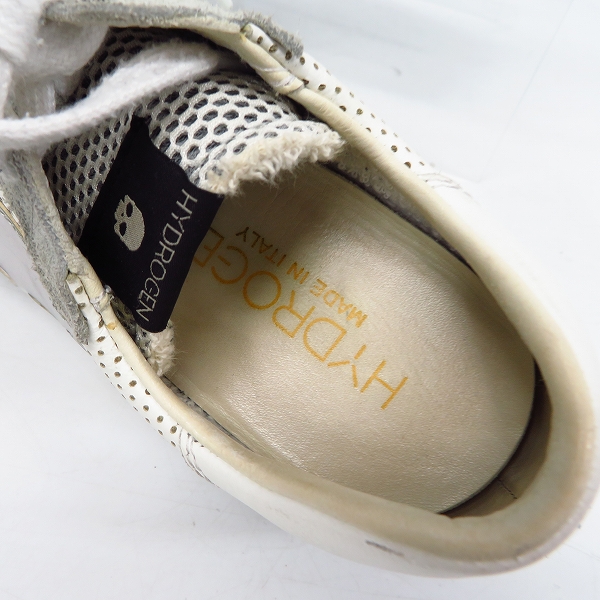 実際に弊社で買取させて頂いたHYDROGEN/ハイドロゲン スカル ローカットスニーカー 40の画像 4枚目