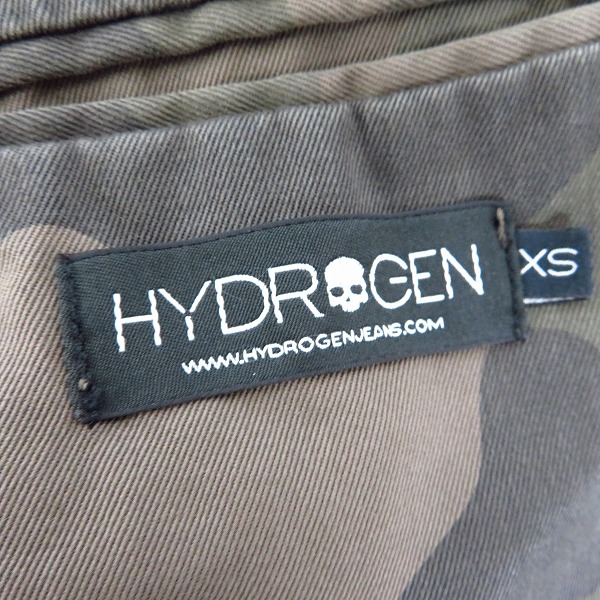 実際に弊社で買取させて頂いたHYDROGEN/ハイドロゲン カモ/迷彩 スカルボタン テーラードジャケット XSの画像 2枚目