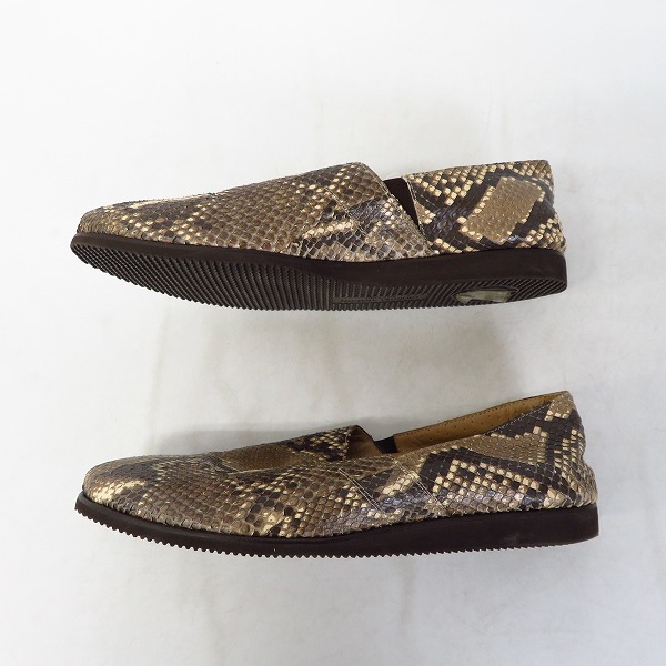 実際に弊社で買取させて頂いたGIORGIO ARMANI/ジョルジオ・アルマーニ パイソンスリッポン/シューズ/40の画像 3枚目