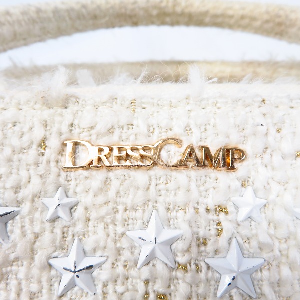 実際に弊社で買取させて頂いたDRESSCAMP/ドレスキャンプ スター スタッズ トートバッグ/ハンドバッグ ホワイトの画像 4枚目