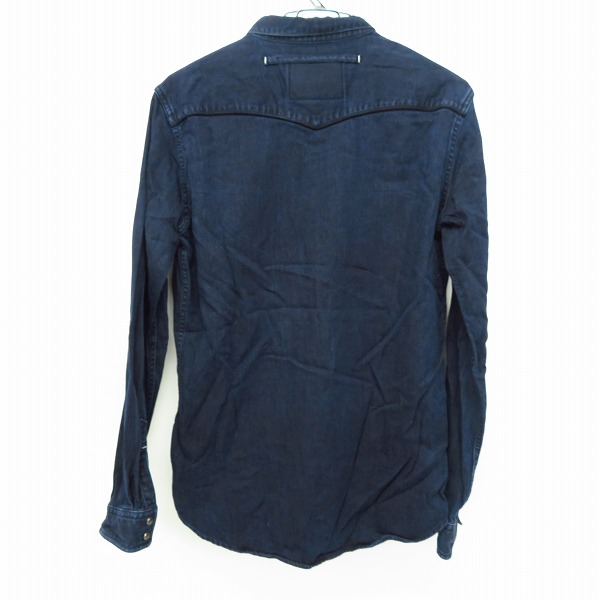 実際に弊社で買取させて頂いたFACTOTUM/ファクトタム インディゴ 長袖デニムシャツ/46の画像 1枚目