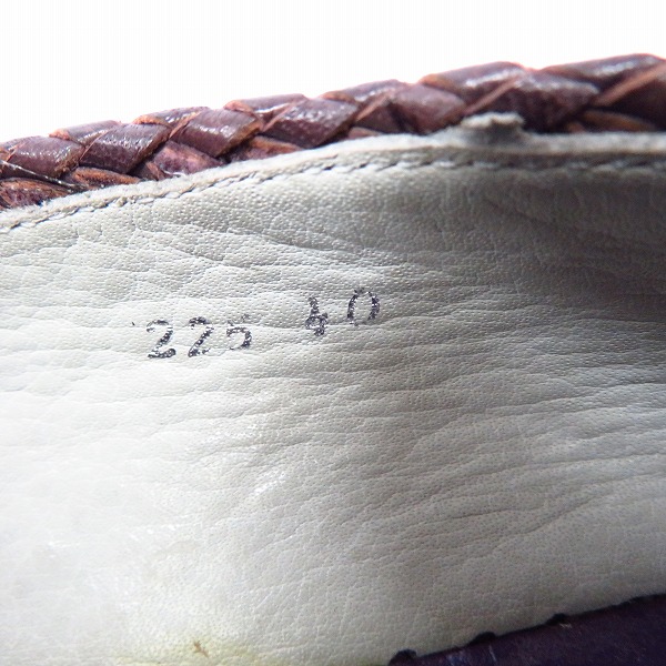 実際に弊社で買取させて頂いたGIORGIO ARMANI/ジョルジオアルマーニ 編み込みシューズ/40の画像 5枚目