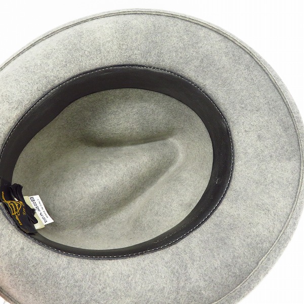 実際に弊社で買取させて頂いたHTC/ハリウッドトレーディングカンパニー ウール 中折れハット グレー/Mの画像 4枚目