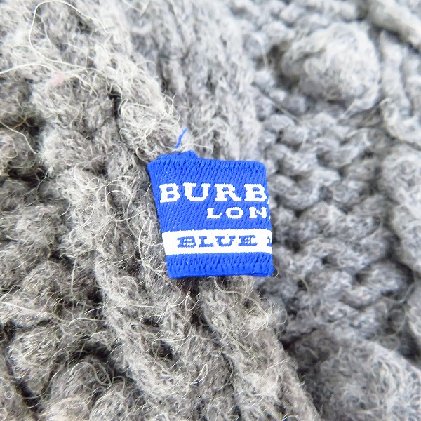 実際に弊社で買取させて頂いたBURBERRY BLUE LABEL/バーバリーブルーレーベル フリンジ付マフラーの画像 2枚目
