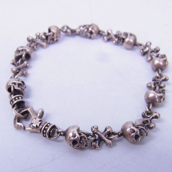 実際に弊社で買取させて頂いたDEAL DESIGN/ディールデザイン スカル クロスボーン ブレスレット 
