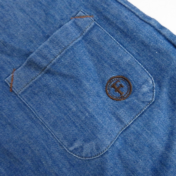 実際に弊社で買取させて頂いたFACTOTUM/ファクトタム デニムライン ボタンダウンシャツ/46の画像 3枚目