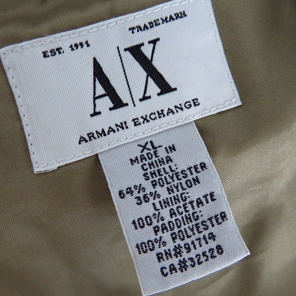 実際に弊社で買取させて頂いたARMANI EXCHANGE/アルマーニエクスチェンジ コーチジャケット/XLの画像 3枚目