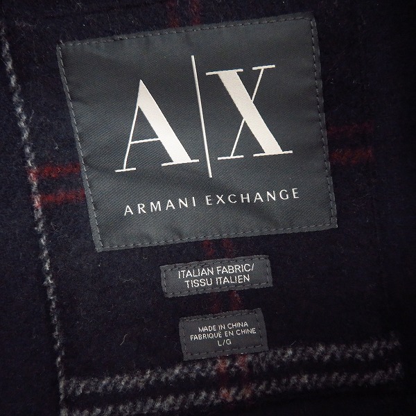 実際に弊社で買取させて頂いたARMANI EXCHANGE/アルマーニエクスチェンジ チェック柄 ジップアップ ジャケット/Lの画像 2枚目