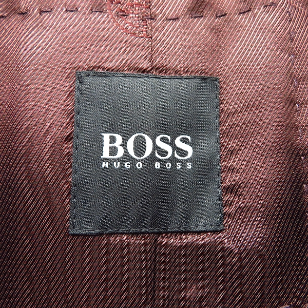 実際に弊社で買取させて頂いたHUGO BOSS/ヒューゴ ボス ストライプ柄 1BT/1ボタン テーラードジャケット Size：54の画像 2枚目