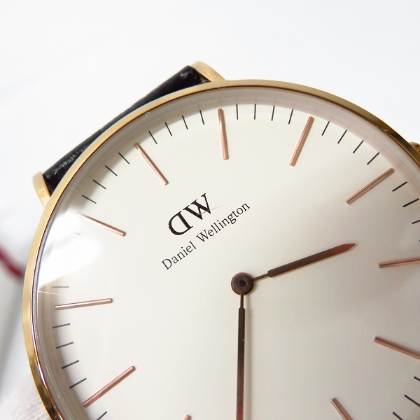 実際に弊社で買取させて頂いた【動作未確認】Daniel Wellington/ダニエルウェリントン レザーベルト クォーツ/腕時計 B40R7の画像 5枚目